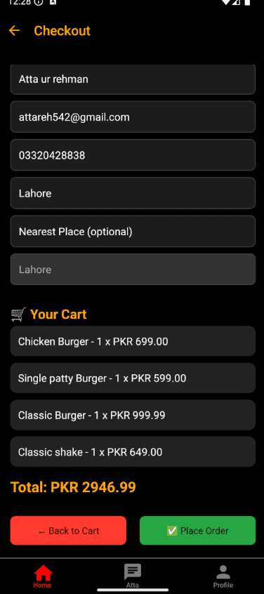 Adab Restaurant Menu & Checkout screenshot 2 by Atta ur Rehman — AI, React, Next.js, and React Native project