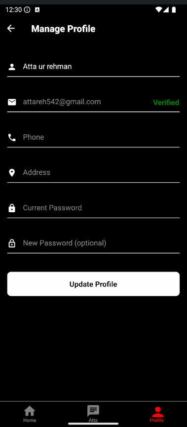 Adab Restaurant Profile screenshot 1 by Atta ur Rehman — AI, React, Next.js, and React Native project