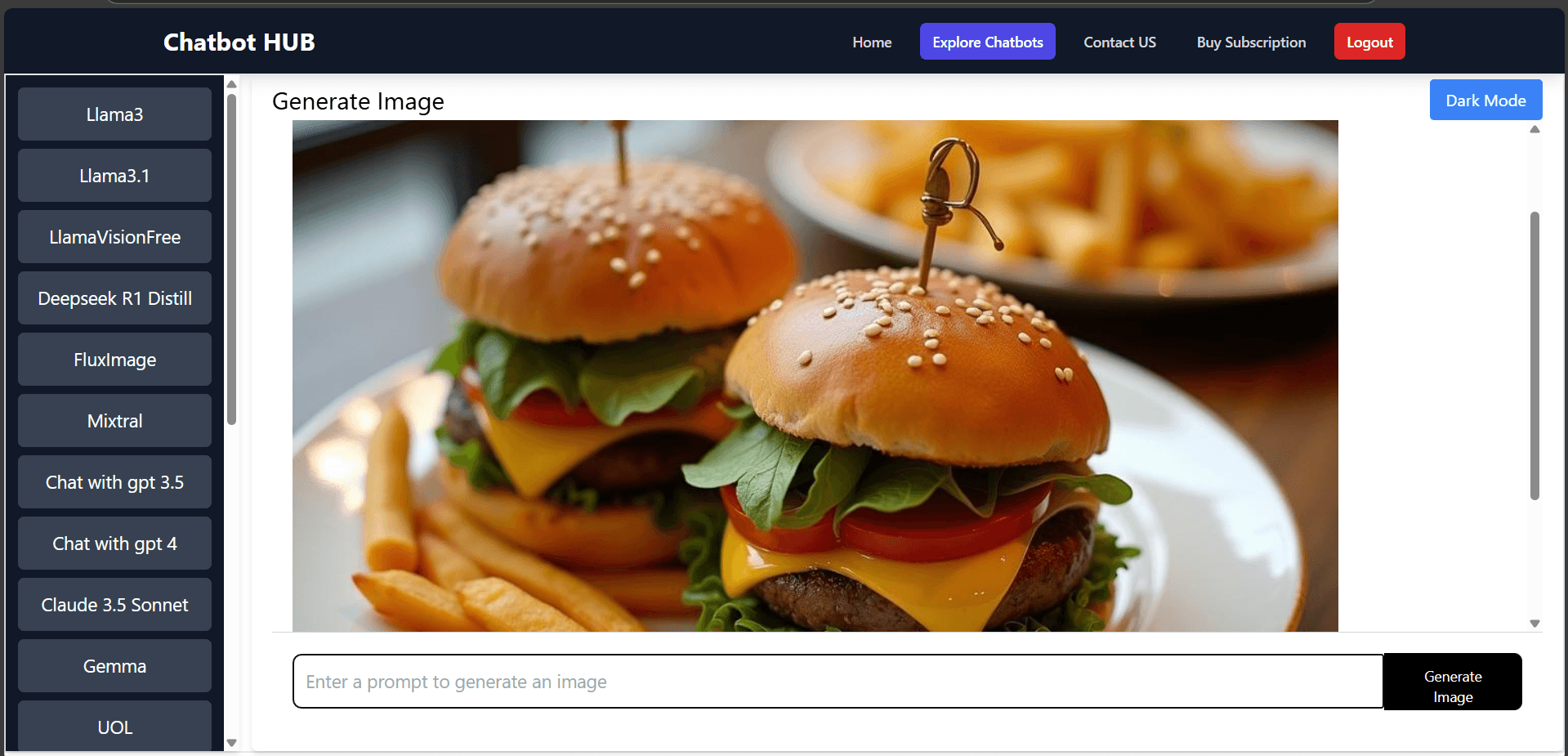 Chatbot Hub Image Generation & RAG Chatbots screenshot 2 by Atta ur Rehman — AI, React, Next.js, and React Native project