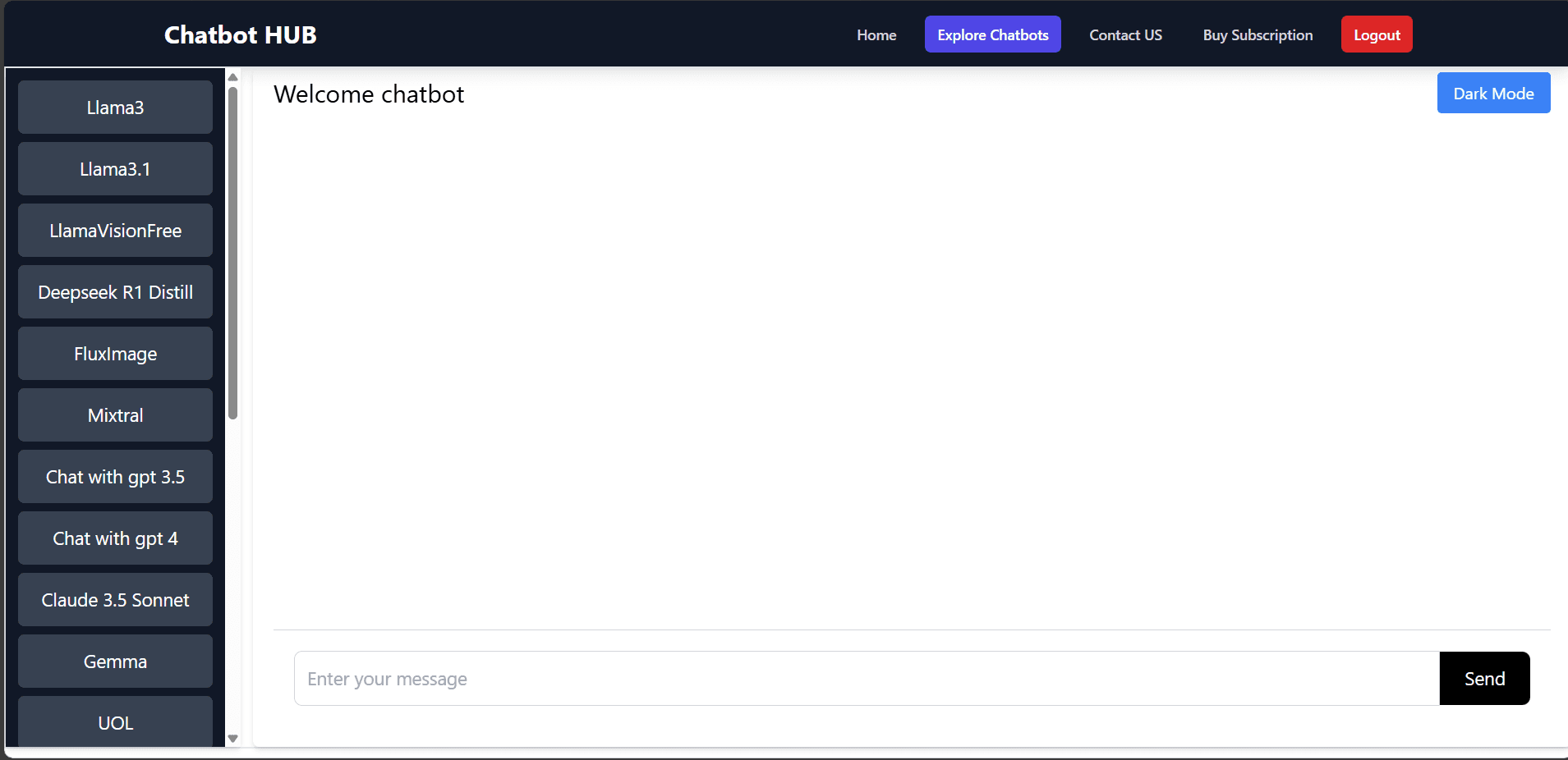 Chatbot Hub Image Generation & RAG Chatbots screenshot 1 by Atta ur Rehman — AI, React, Next.js, and React Native project