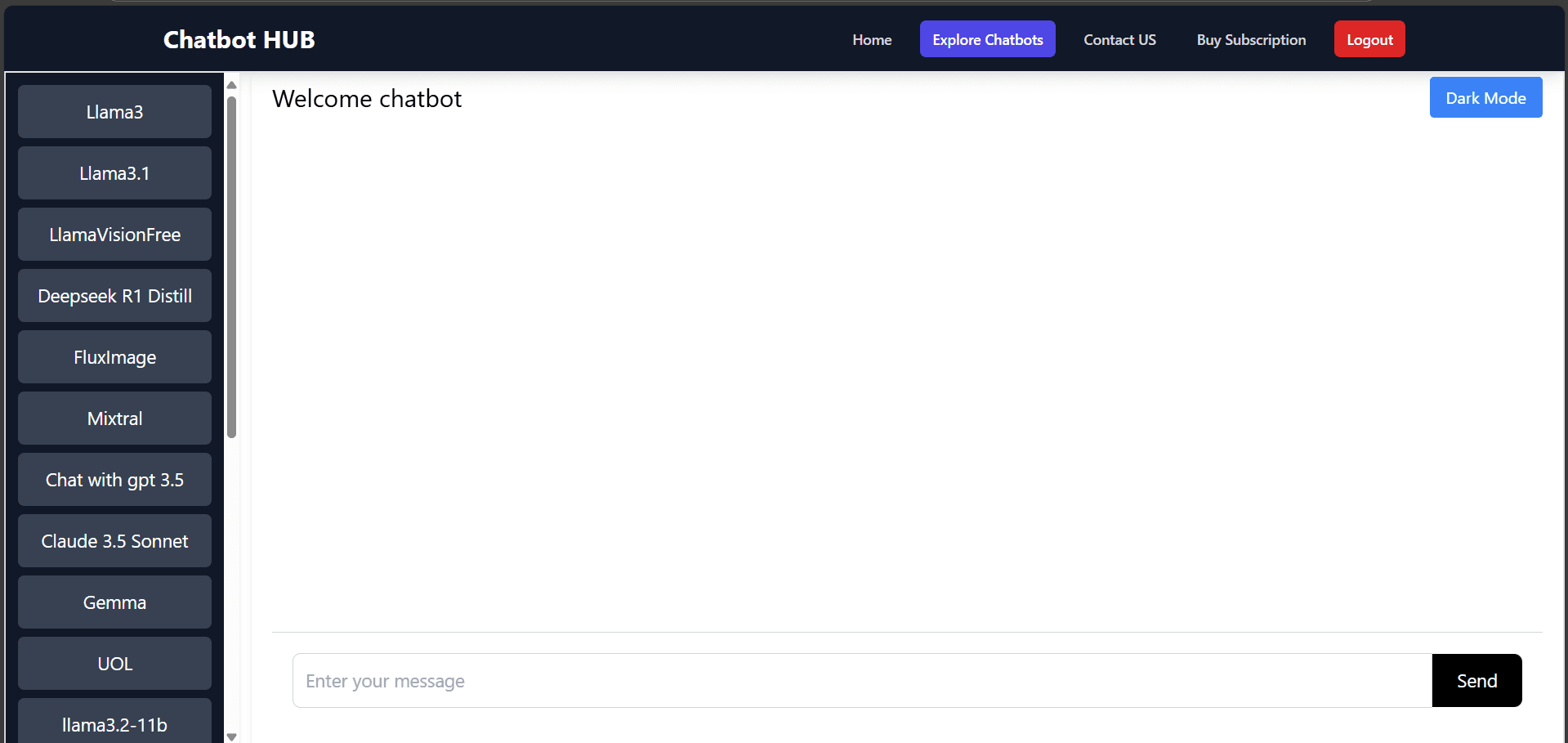 Chatbot Hub Homepage & Multi-LLM Chat screenshot 3 by Atta ur Rehman — AI, React, Next.js, and React Native project
