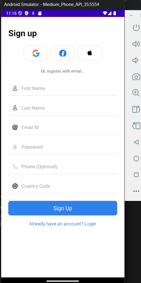 Cross Border Login & Signup screenshot 2 by Atta ur Rehman — AI, React, Next.js, and React Native project