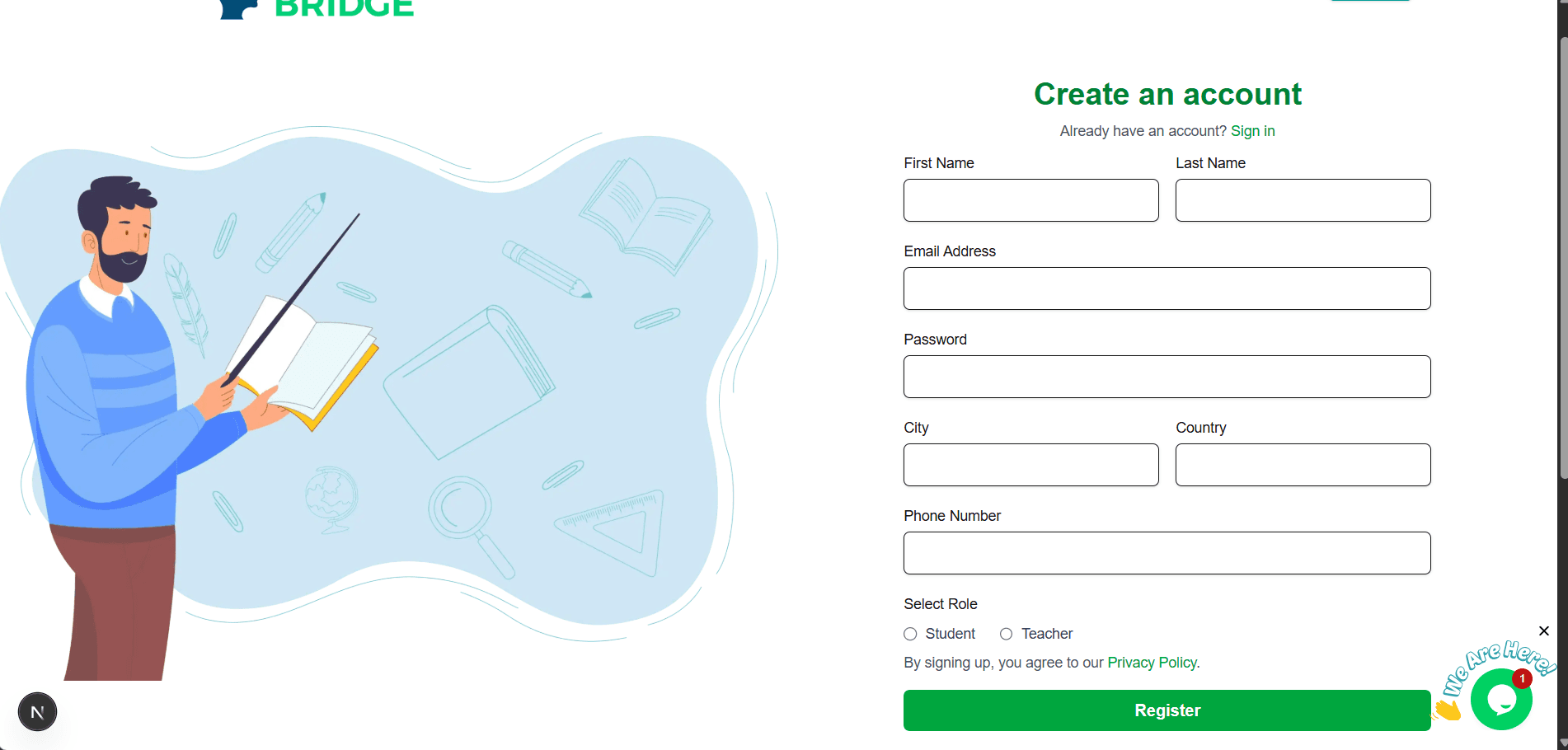 SkillsBridge Login & Signup screenshot 2 by Atta ur Rehman — AI, React, Next.js, and React Native project