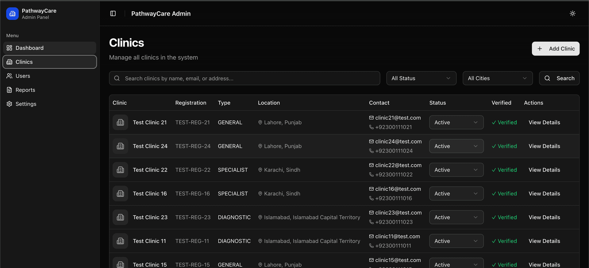 Pathway Care Admin Dashboard screenshot by Atta ur Rehman Pathway Care Admin Dashboard screenshot 1 by Atta ur Rehman — AI, React, Next.js, and React Native project