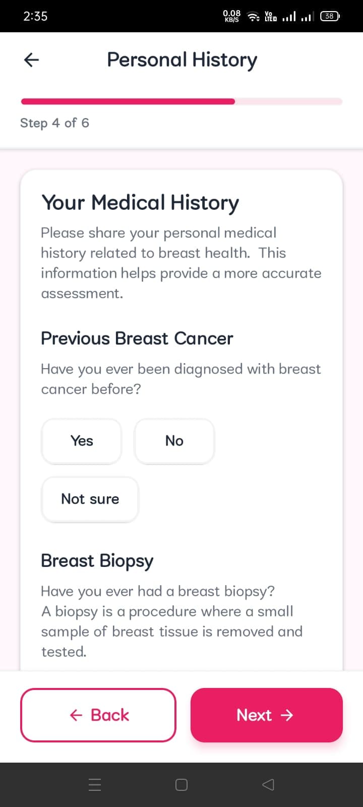 Pathway Care AI-Based Symptoms Questionnaire screenshot by Atta ur Rehman Pathway Care AI-Based Symptoms Questionnaire screenshot 2 by Atta ur Rehman — AI, React, Next.js, and React Native project