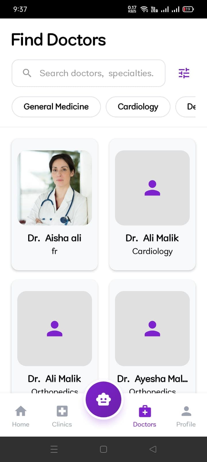 Pathway Care Mobile App – Home, Profile & Clinic Search screenshot by Atta ur Rehman Pathway Care Mobile App – Home, Profile & Clinic Search screenshot 4 by Atta ur Rehman — AI, React, Next.js, and React Native project